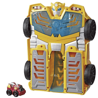 Playskool Heroes Transformers Rescue Bots Academy Bumblebee Track Tower 14″ Playset, 2-in-1 Converting Robot