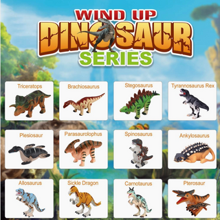Wind Up Dinosaur Set