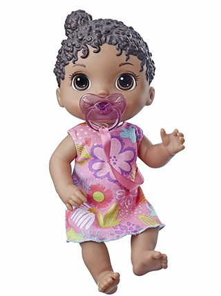Hasbro Baby Alive Lil Sounds Black Hair Baby Doll