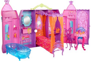 Barbie Castle Butterfly Bedroom Playset