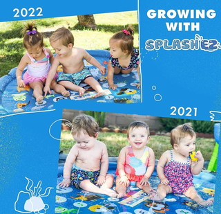 Children’s Sprinkler Pool, 60’’ Inflatable Water Mat