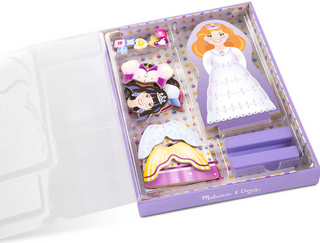 Melissa & Doug Crowns and Gowns Magnetic Wooden Dress Up Doll